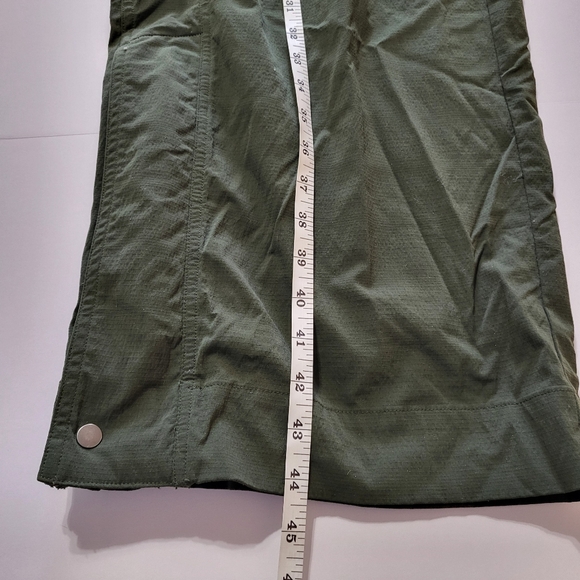 Athleta Trekkie High Rise Parachute Pant Aspen Olive Green Street wear XL tall - Picture 7 of 13